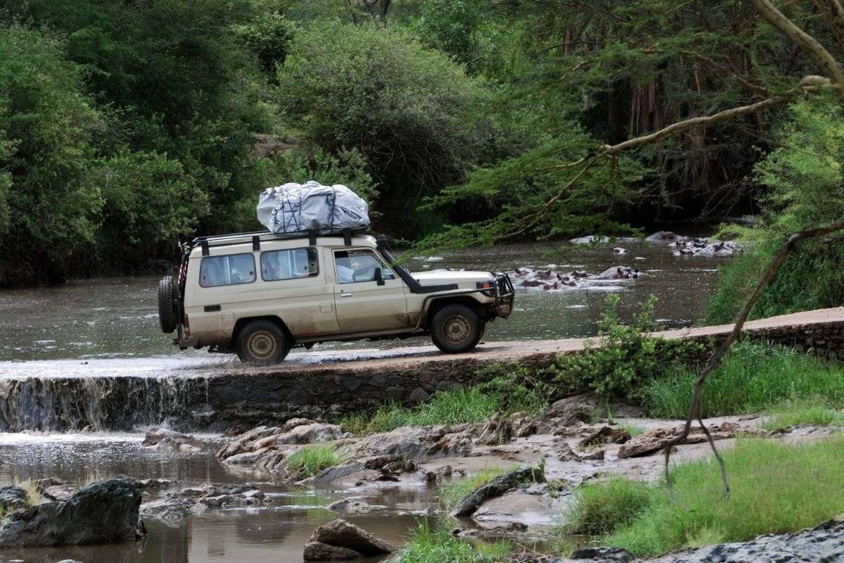A safari 4x4 truck navigates uneven roads - How To Choose Your Local Safari Operator
