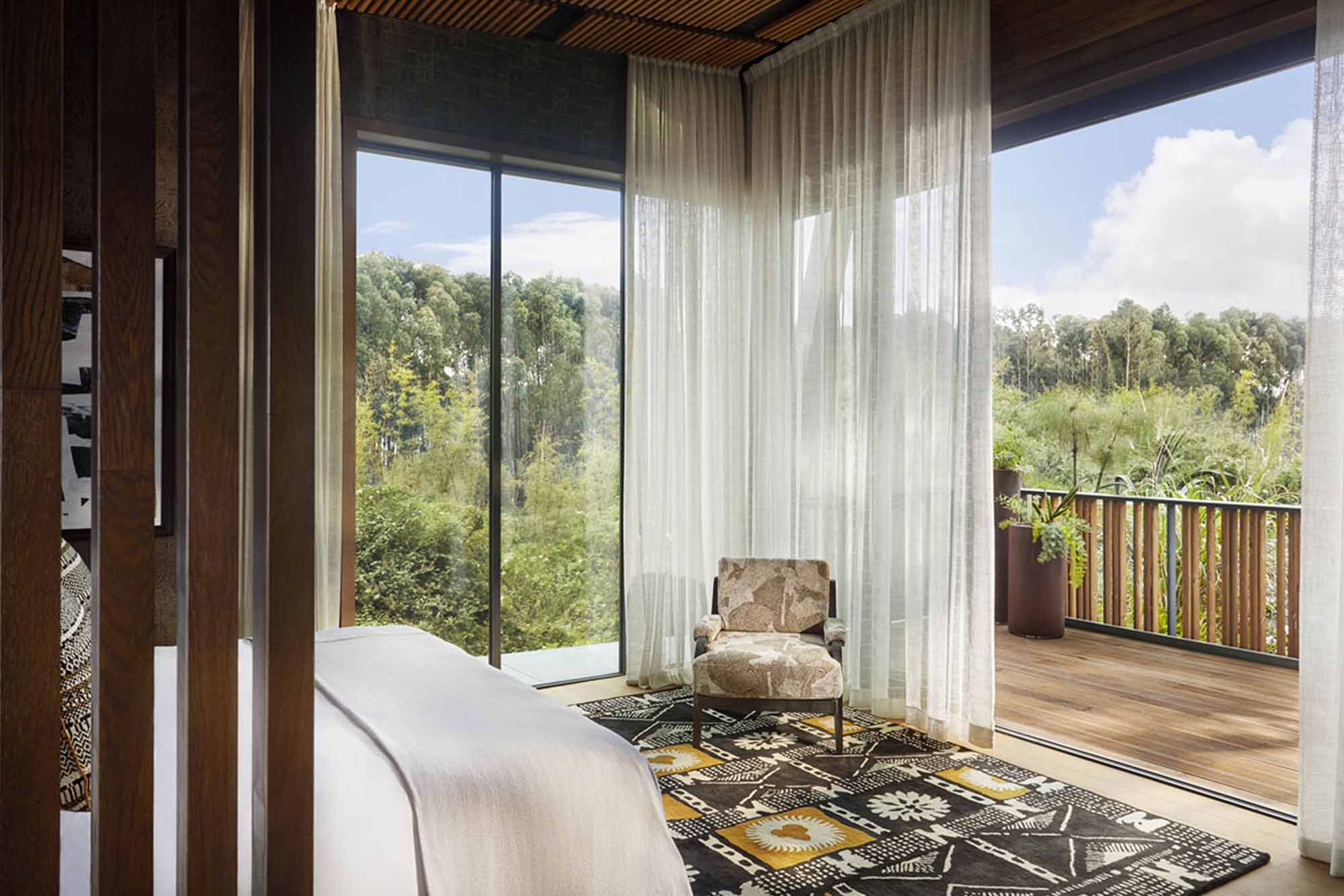 one only gorilla nest Rwanda rooms - Super Luxury Escapes Outside Volcanoes National Park