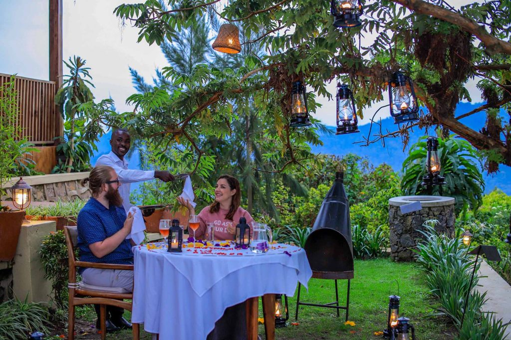 honeymoon couple in Bwindi ___