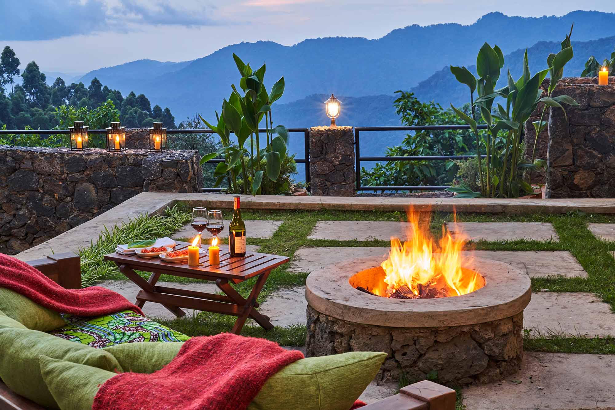 Honeymoon suite with a view at Nkuringo Bwindi Gorilla Lodge in uganda